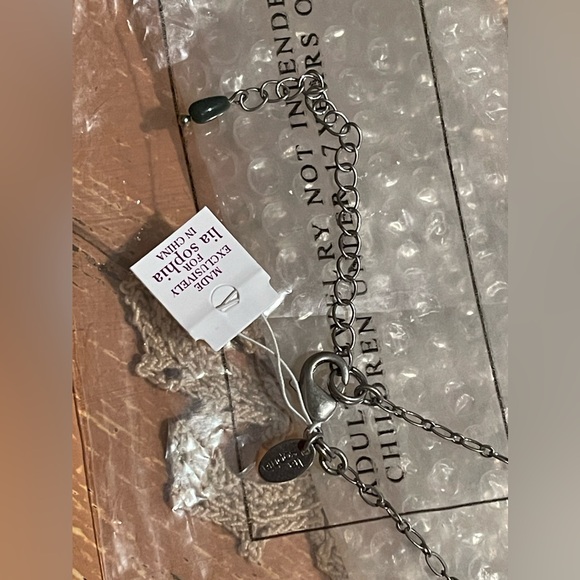 Lia Sophia "EUCALYPTUS" Fringed Necklace  NEW W TAGS - Picture 4 of 15